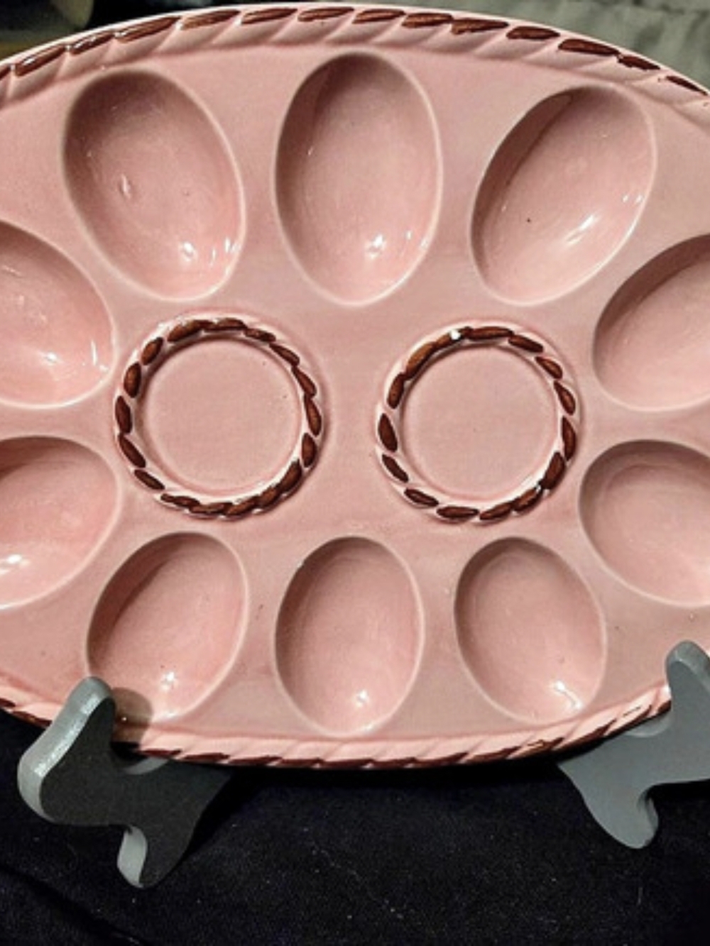 Pink Ceramic Paint Palette Dish